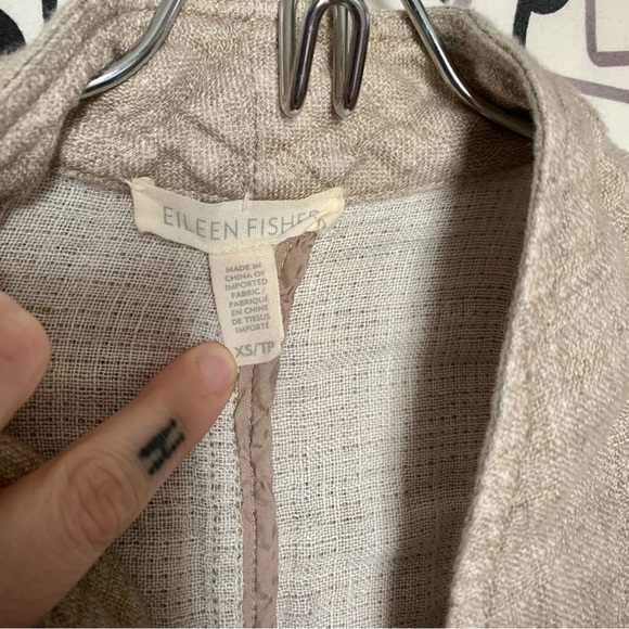 Eileen Fisher Linen Jacket - Picture 4 of 5